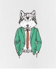 puodelis Hipster wolf puodelis Hipster wolf